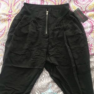 High waisted jogger style pants